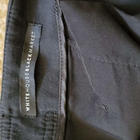 WHBM | Black The Flare Crop Sailor Front Pants Size 10 - Picture 7 of 7